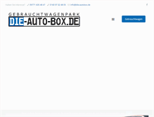 Tablet Screenshot of die-autobox.de